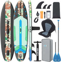 ZLX Opblaasbare SUP 10'6" Paddleboard voor Volwassenen – Antislip Stabiel Deck, Unieke Middenvin, Inclusief Premium Accessoires, Geschikt voor Beginners en Gevorderden