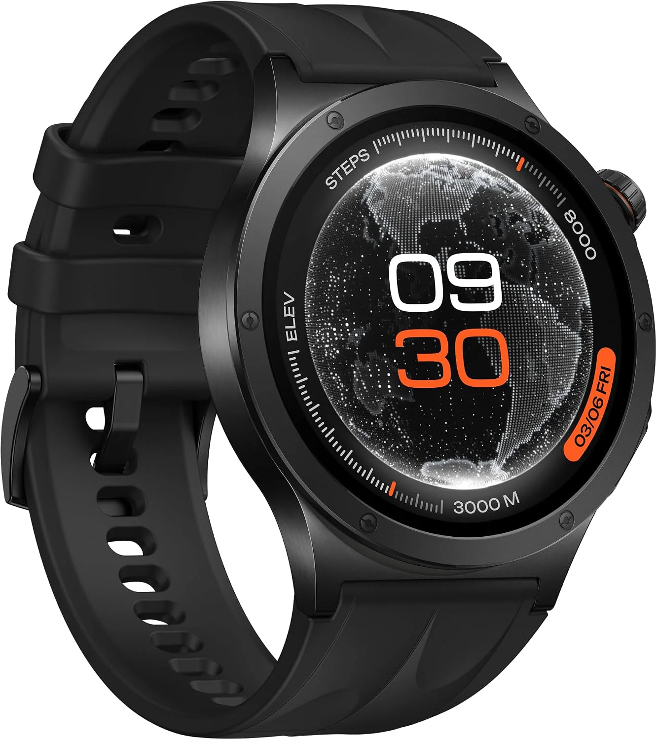 OPPO Watch X3 Smartwatch met Wear OS, AMOLED-display, 3,8 cm (1,5 inch), batterij tot 16 dagen, ECG en gezondheid in 60 seconden, dual GPS, waterdicht IP69/5 ATM, titanium en saffierglas, obsidiaan