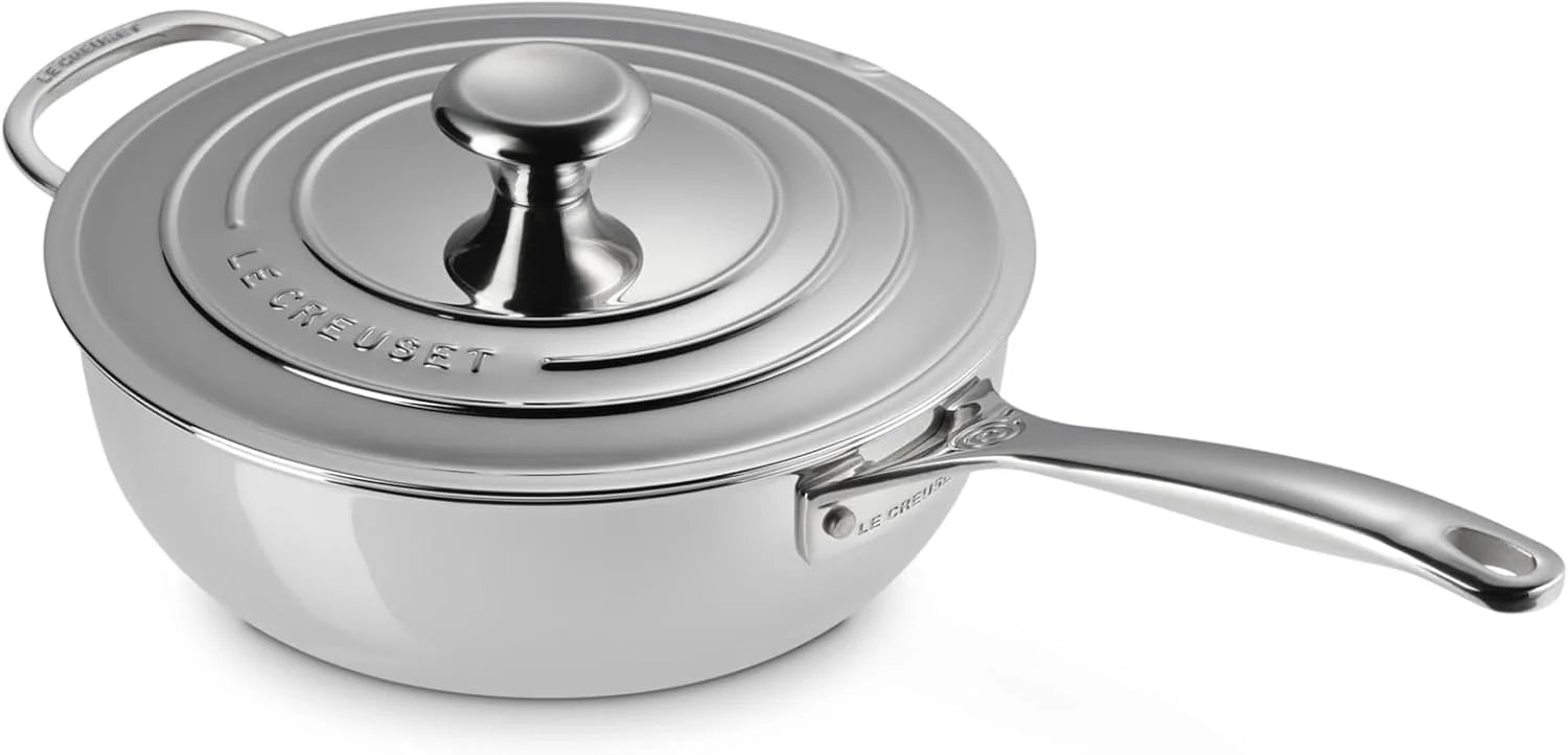 Le Creuset Pannenset 5-Delig in RVS Signature, 96605300000000(Set van 3)