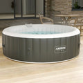 Arebos whirlpool | opblaasbaar | binnen  buiten | 6 personen | ⌀ 208 cm | 130 massagestralen | met verwarming | 1.000 liter | incl. afdekking | Bubble Spa  Wellness Massage