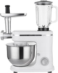 3-in-1 elektrische keukenmixer met 6 liter vleesmolen en 1,5 liter blender, 6 snelheden en deegmixer voor restaurants en bakkerijen.