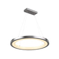 "Modern Ronde Hanglamp met LED Verlichting en Chroomafwerking"