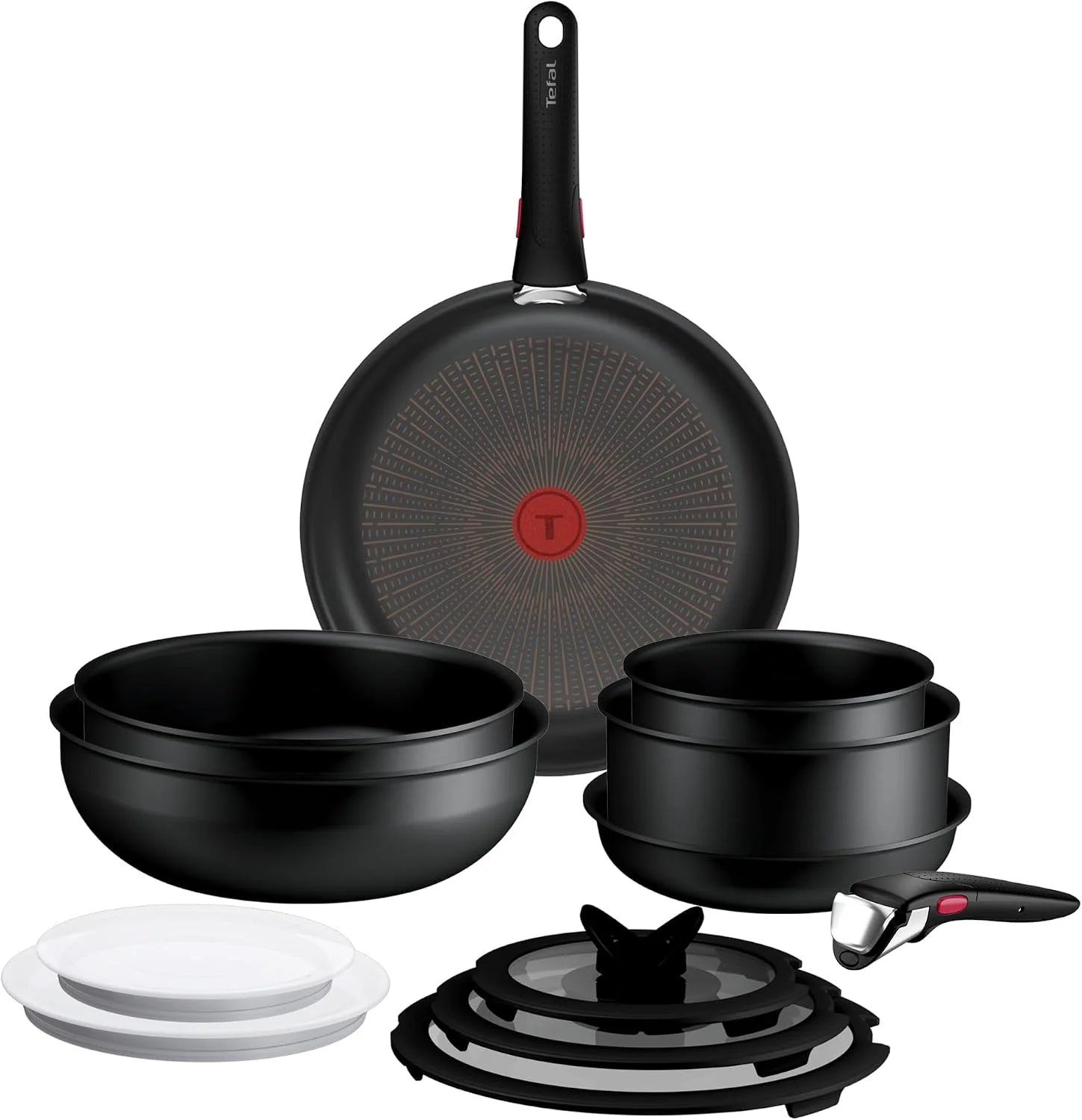 Tefal Ingenio Explore 13-delige pannenset, stapelbaar, antiaanbaklaag, geschikt voor inductie, gemaakt in Frankrijk, P0009302