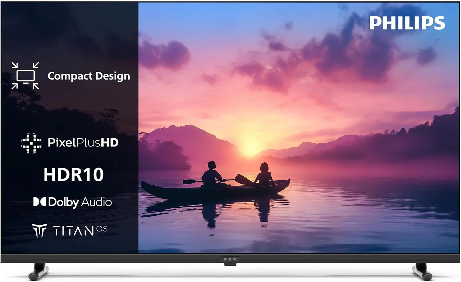 Philips 40PFS6000 HD LED Smart TV - 40 inch-scherm met Pixel Plus, Titan OS Platform en Dolby Digital Sound - Werkt met Alexa en Google Spraakassistent