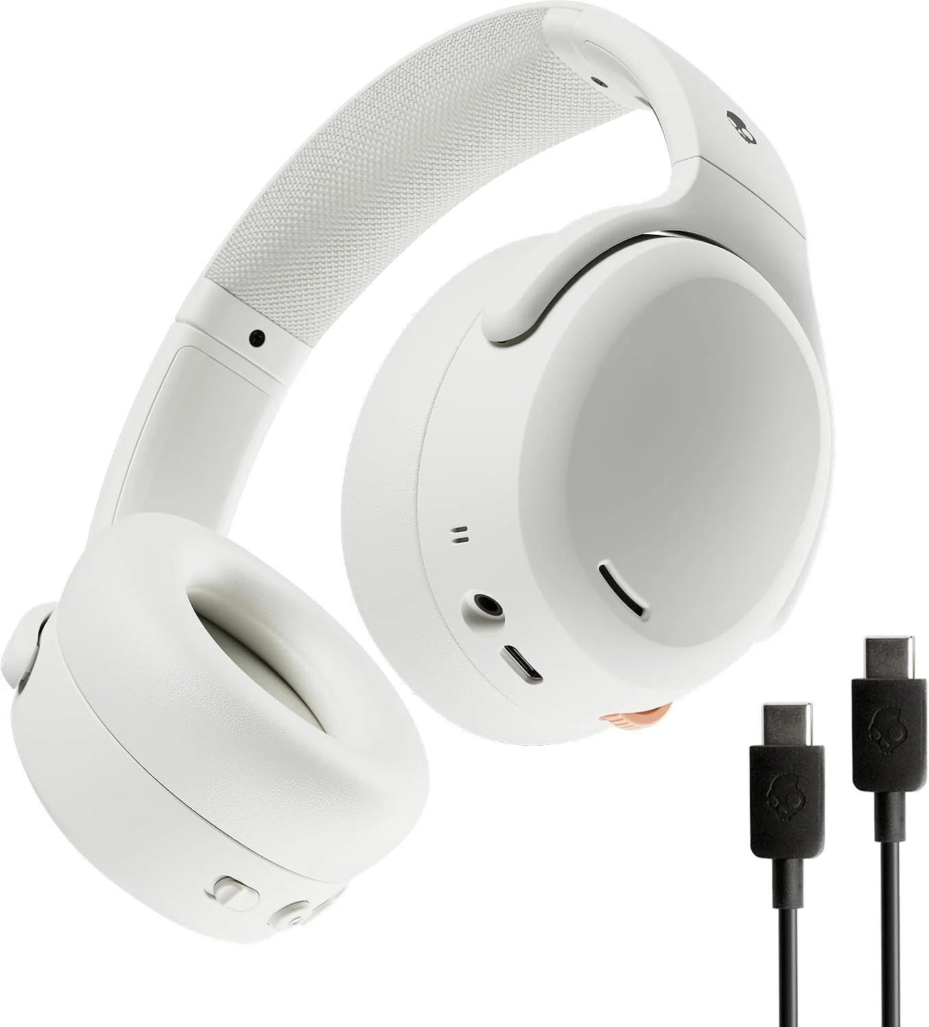 Skullcandy Crusher ANC 2 Draadloze over-ear koptelefoon met ruisonderdrukking, Sensory Bass, een accuduur van 50 uur, Skull-iQ, ondersteuning voor Alexa en Bluetooth-apparaten, Bone