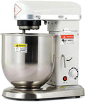 Elektrische Tafelmixer, Roestvrijstalen Keukenmixer voor Bakkerij en Pizzeria, 500W Spiraalmixer, 5L/7L/10L Verticale Mixer voor Restaurant, Voedselwinkel, Bakkerij en Pizzeria 7L(5L)
